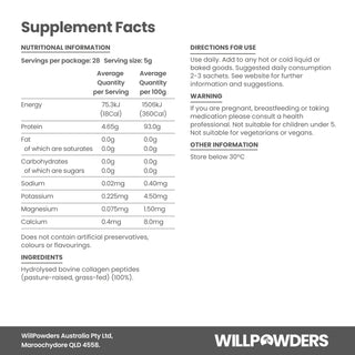 Bovine Collagen Peptides Powder Sachets