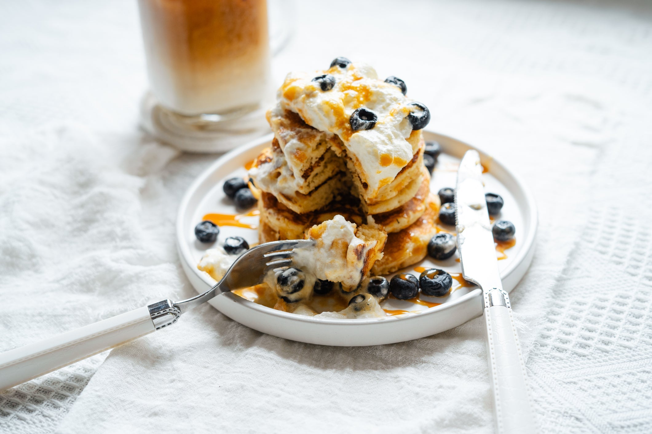 Protein Pancakes with Greek Yogurt