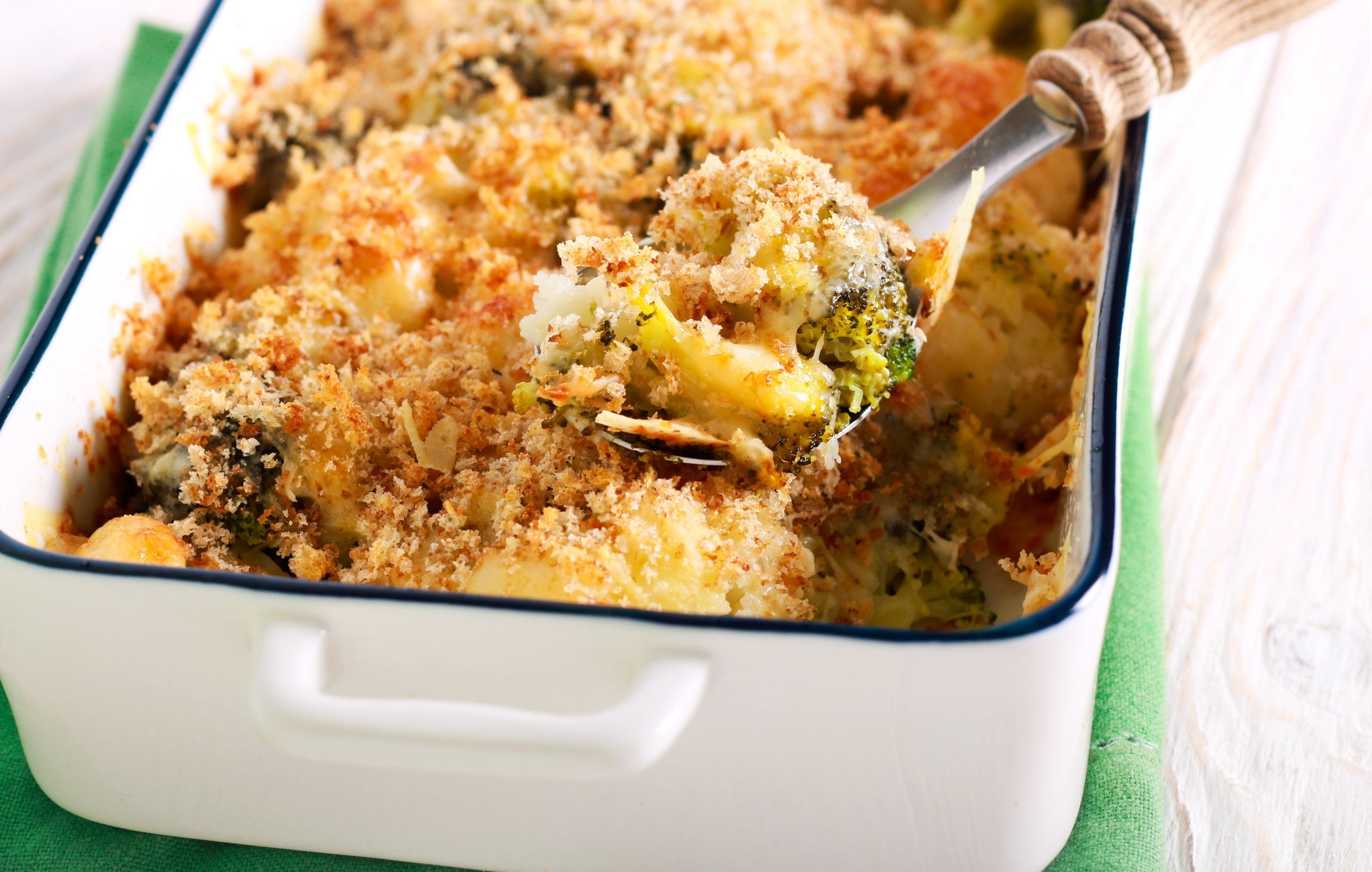 Leek and Broccoli Crumble